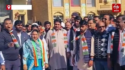 नेशनल हेराल्ड मामला: जैसलमेर और अजमेर में कांग्रेस का प्रदर्शन, पूर्व मंत्री सालेह मोहम्मद की डीएसपी से नोकझोंक