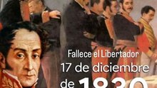 Muerte del Libertador Simon Bolívar.