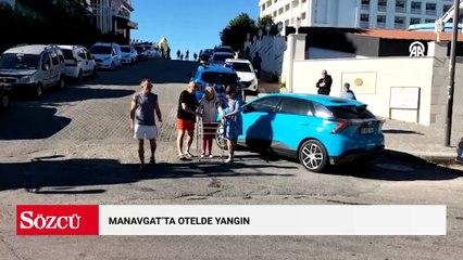 Manavgat'ta 5 yıldızlı otelde çıkan yangın söndürüldü