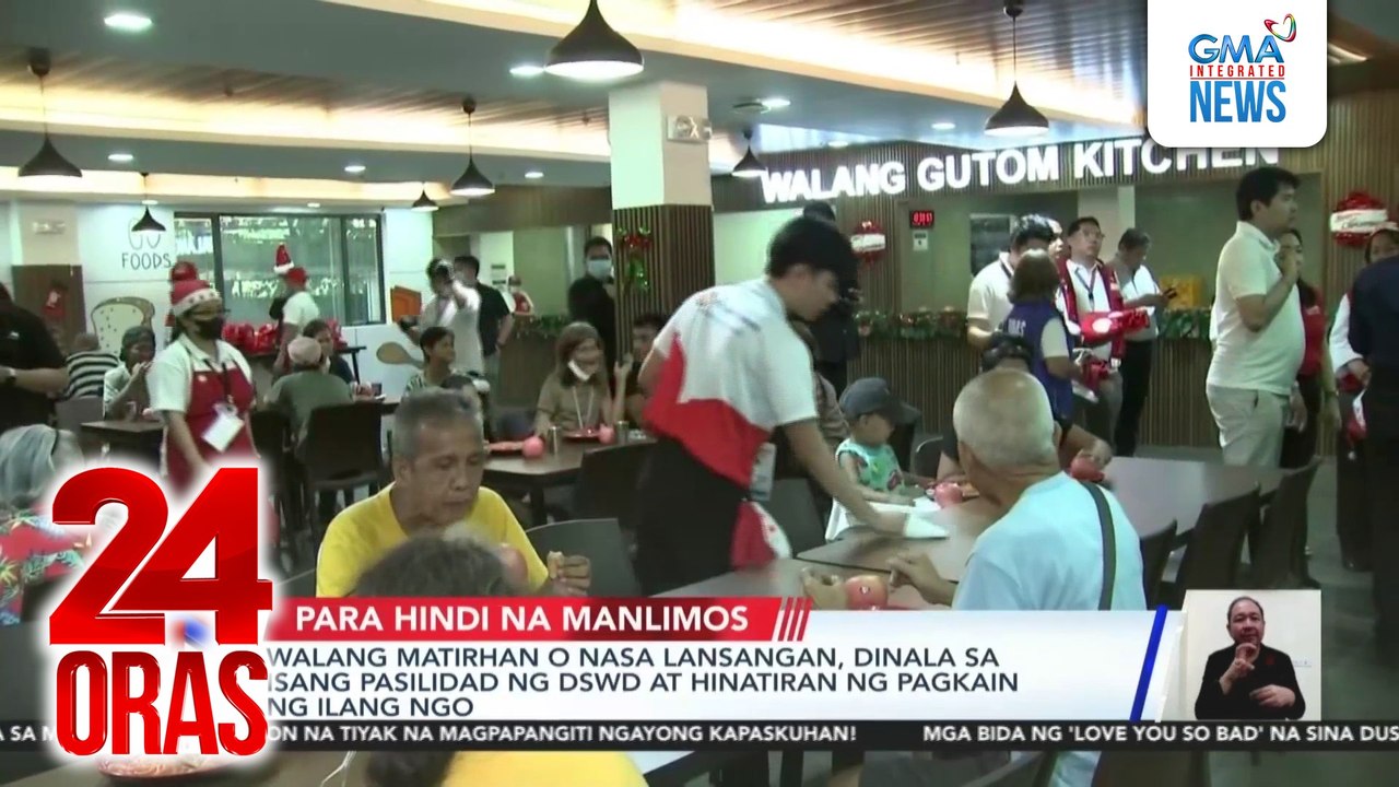 Walang matirhan o nasa lansangan, dinala sa isang pasilidad ng DSWD at hinatiran ng pagkain ng ilang NGO | 24 Oras