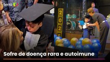 Gui, torcedor símbolo do Vasco, celebra formatura no Ensino Fundamental: 'Eu só tenho a agradecer'