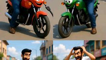 ek aadami apni bike se baat kar raha tha