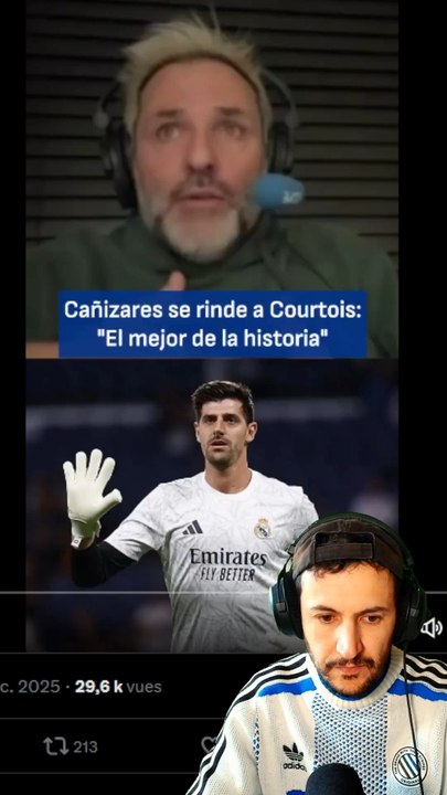 🐐 Cañizares considère Courtois comme le GOAT des gardiens #courtois #real #realmadrid