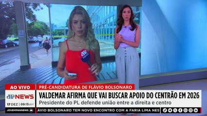 Valdemar Costa Neto busca apoio do Centrão para Flávio Bolsonaro