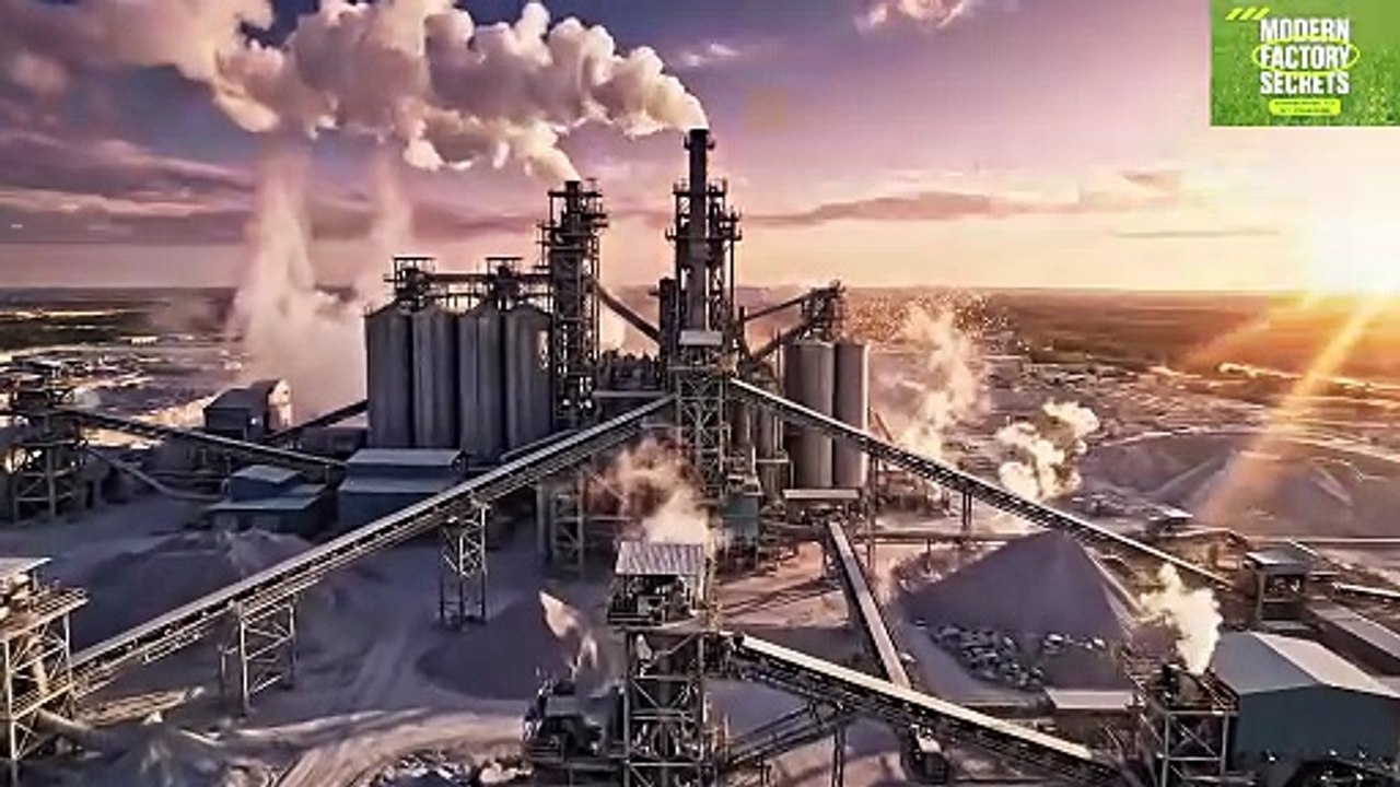 How Cement Is Made 🏭 | Inside the Modern Cement Factory