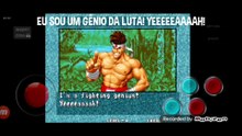 Fatal Fury 3 Hon Fu vs Joe Higashi fala de vitória do Joe Higashi em português
