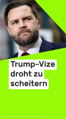 No Glomex J.D. Vance: Politikexperten geben ernüchternde Prognose - Trump-Vize droht zu scheitern