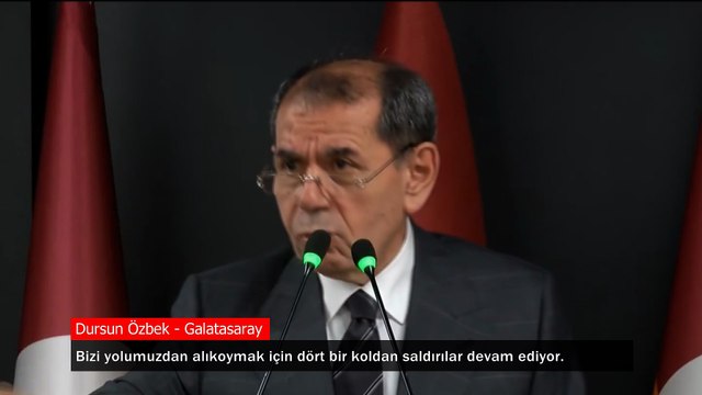 Dursun Özbek: Galatasaray'a dört koldan saldırılar devam ediyor