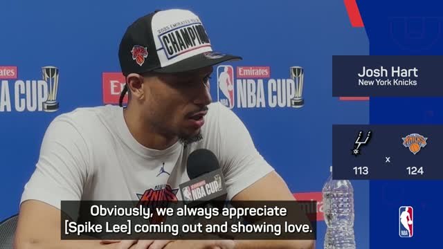 Hart shouts out Knicks superfan Spike Lee after NBA Cup triumph