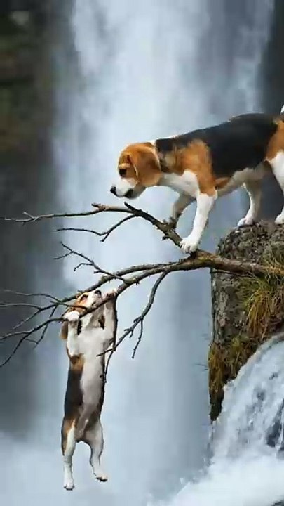 Brave Penguin Rescues a Drowning Poor Puppy in the Sea 🦸‍♂️✨