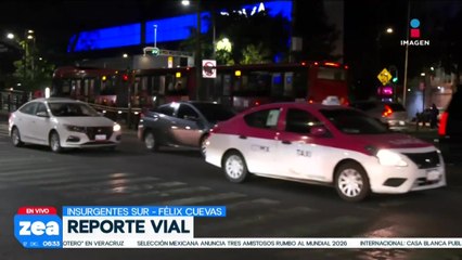 Reporte vial: Así luce esta mañana Insurgentes Sur