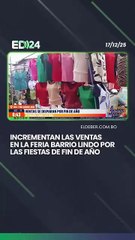 Incrementan las ventas en la Feria Barrio Lindo por las fiestas de fin de año