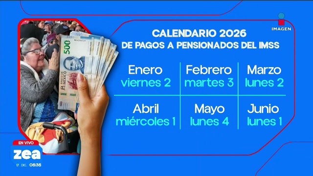 Calendario de pagos a pensionados del IMSS 2026: