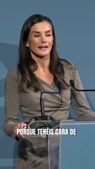 La reina Letizia: “No soy la única que tiene esa pedrada”