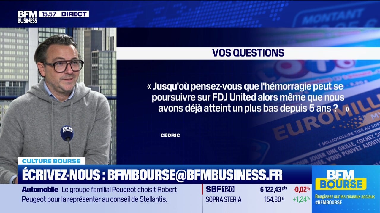 Culture Bourse : « Jusqu'où pensez-vous que l'hémorragie peut se poursuivre sur FDJ United alors même que nous avons déjà atteint un plus bas depuis 5 ans ? », par Julie Cohen-Heurton - 17/12