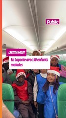 Laetitia Milot en Laponie avec 50 enfants malades