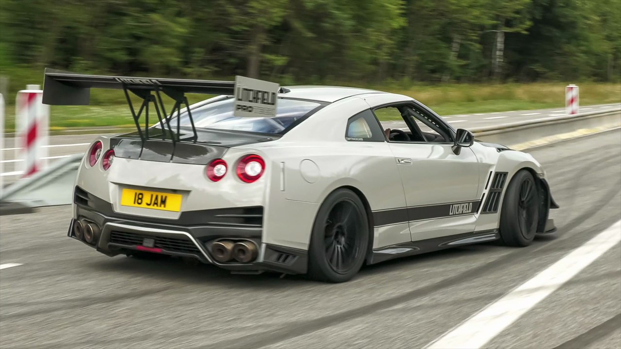 Cars leaving Nürburgring Tankstelle - 1000HP Litchfield GTR, MR 992 GT3 RS, Iroz RS3, 500HP Focus ST