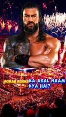 Roman Reigns Real Name Revealed 😱  Tribal Chief Facts#shorts