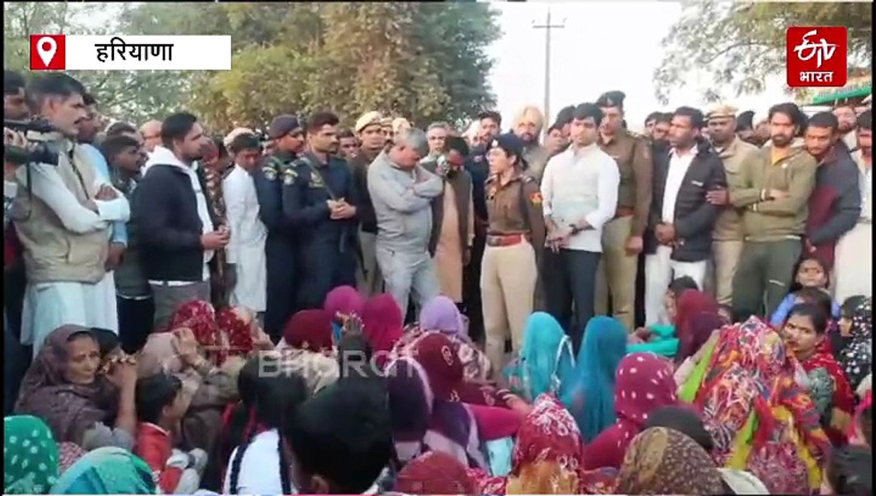 सिरसा के डबवाली में मासूम बच्ची के मर्डर से आगबबूला लोग, अंतिम संस्कार करने से किया इनकार