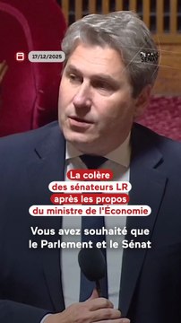 🔴 La colère des sénateurs LR après les propos du ministre de l'Economie