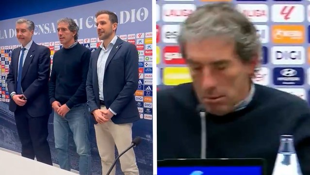 Guillermo Almada se queda dormido en plena presentación como DT del Real Oviedo