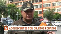 adolescentes con cosas robadas