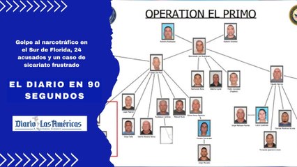 Golpe al narcotráfico en el Sur de Florida, 24 acusados y un caso de sicariato frustrado | El Diario en 90 segundos