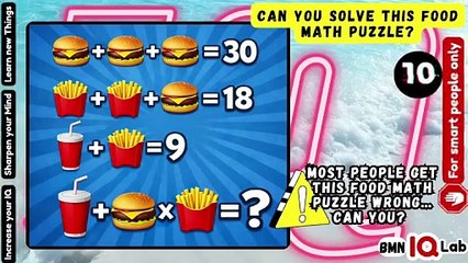 Can You Solve This Food Math Puzzle?