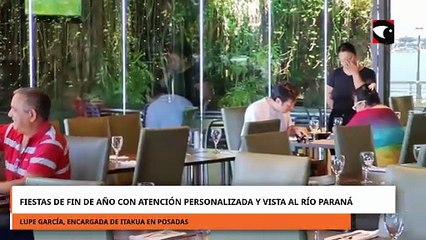 Fiestas de fin de año con atención personalizada y vista al río Paraná