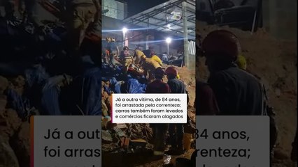 Chuva provoca estragos no Litoral Norte de São Paulo; dois idosos morreram #shorts