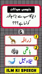 Dunya ka sab se bara Animal konsa hai??? I #ilmkispeech