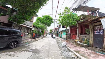 Fine Day on Mustasa Street in Tumana, Marikina City in the Philippines