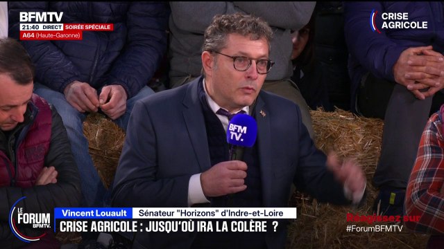 FORUM BFM - Le monde agricole descend aux enfers depuis une vingtaine d'années déplore Vincent Louault, sénateur Horizons d'Indre-et-Loire