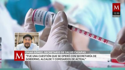 Entrevista con Omar Gómez: regresan vacunas a Chenalhó; aplican 450 dosis