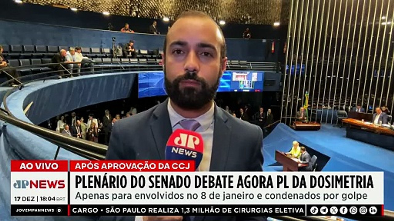 Agora é pra valer: Senado analisa PL da dosimetria que pode reduzir penas do 8 de janeiro