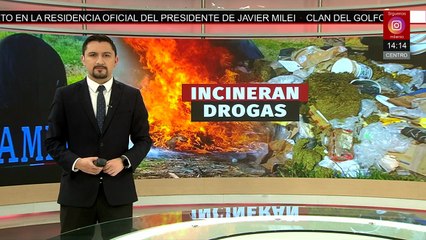 Autoridades incineran drogas aseguradas en Michoacán