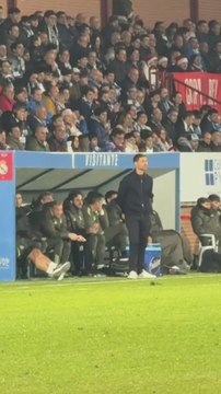 Los nervios de Xabi Alonso en la banda: minutos finales dl Talavera vs. Real Madrid