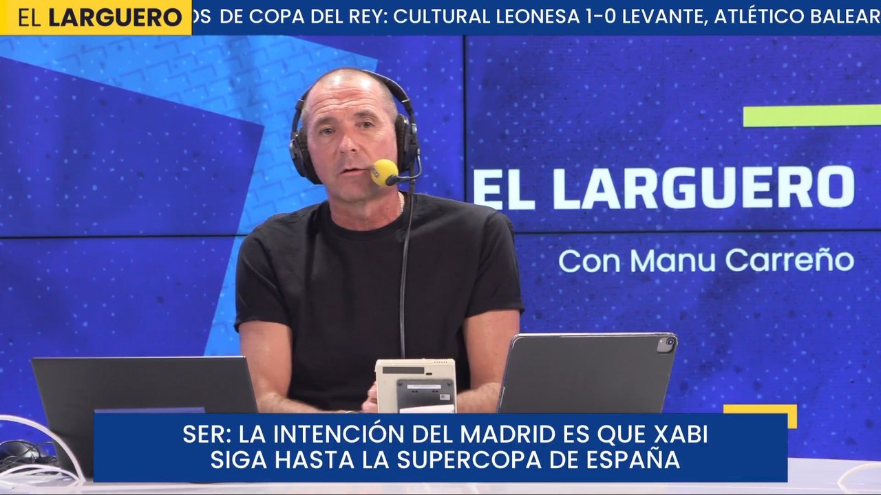 Manu Carreño: "La intención del Real Madrid es que Xabi Alonso siga hasta la Supercopa de España"