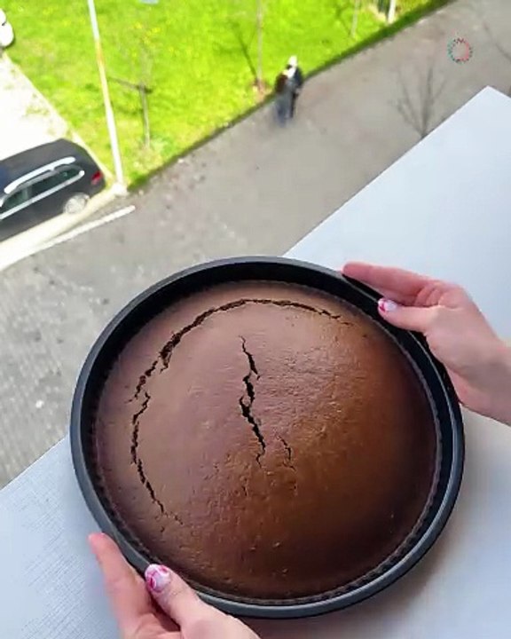 Chocolate cake dreams with a view 🍫