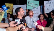 Ciudadanos protestan frente a la Procuraduría General de la República por el caso SENASA