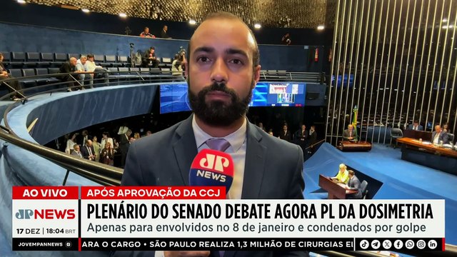 SENADO DEBATE PL DA DOSIMETRIA APÓS APROVAÇÃO DA CCJ | OS PINGOS NOS IS - 17/12/25