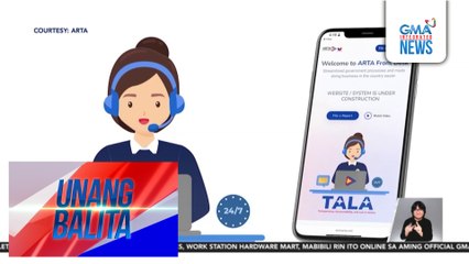 Reklamo laban sa gov't operations at employees, puwedeng isumbong sa A.I. chatbot ng ARTA na "Tala" | Unang Balita