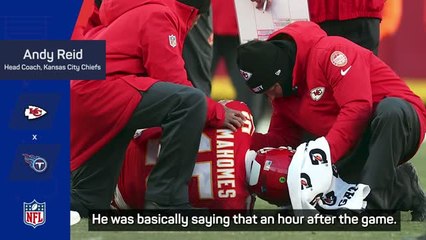 'He's so positive' - Reid praises Mahomes after ACL injury