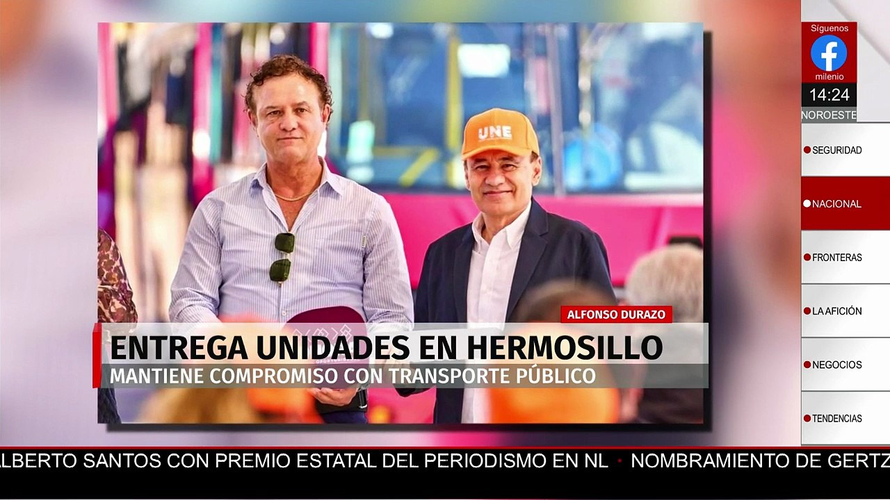 Alfonso Durazo entrega nuevas unidades para transporte público en Hermosillo, Sonora