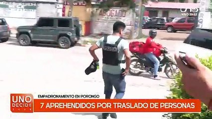 APREHENDIDOS EN PORONGO