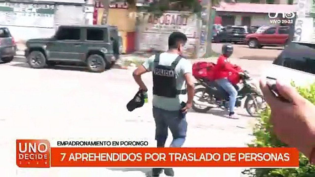 APREHENDIDOS EN PORONGO
