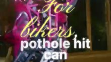 Indian potholes aren’t bad roads — they’re silent crash traps. One hit can change everything. Ride and drive alert. 🚧