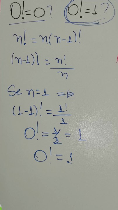 0!=? e aí qual é a resposta?#fatorial #matematica #maths #education #enem #racionalizar @marceloboturaa