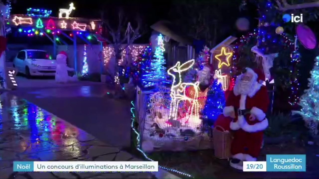 VIDEO - Le concours des illuminations de Marseillan fait parler de lui sur le JT de france 3 Languedoc Ropussillon 