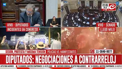Reacciones en el recinto: una moción de orden, un tuit y un voto a medias